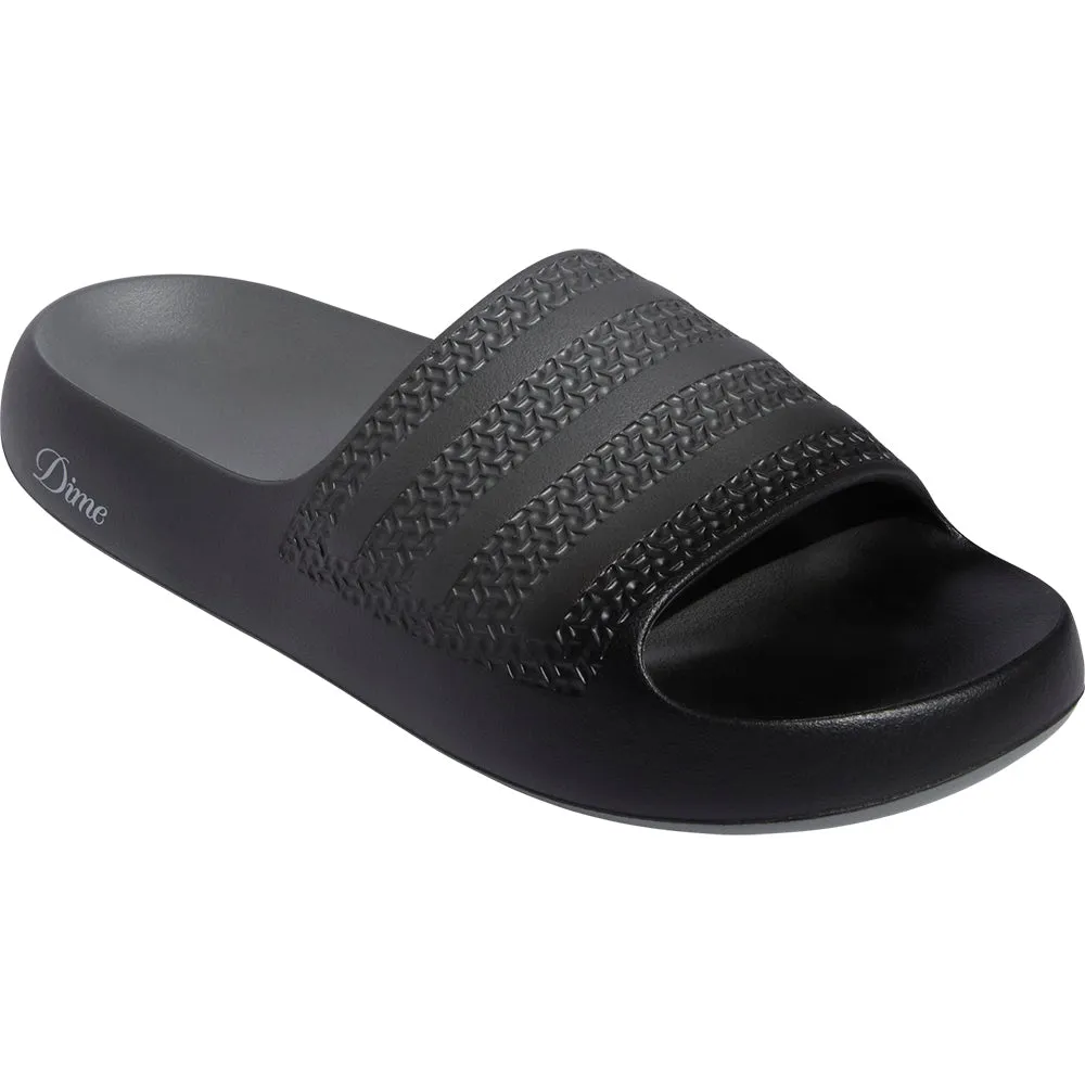 Adidas x Dime MTL Adilette Ayoon Slides Core Black/Vista Grey/Gold Metallic