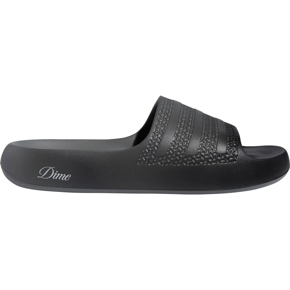 Adidas x Dime MTL Adilette Ayoon Slides Core Black/Vista Grey/Gold Metallic