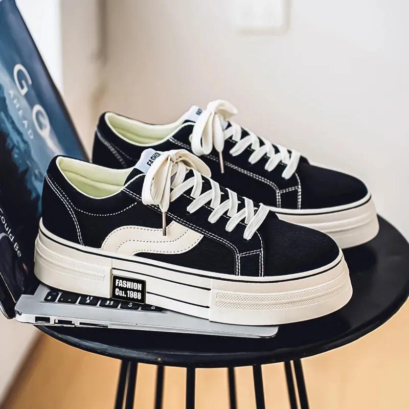 ADVBRIDGE  -  Spring New Canvas Shoes Women Breathable Board Shoes Students Casual Sneakers Lace-Up Athletic Tennis Trainers Jogging Shoes
