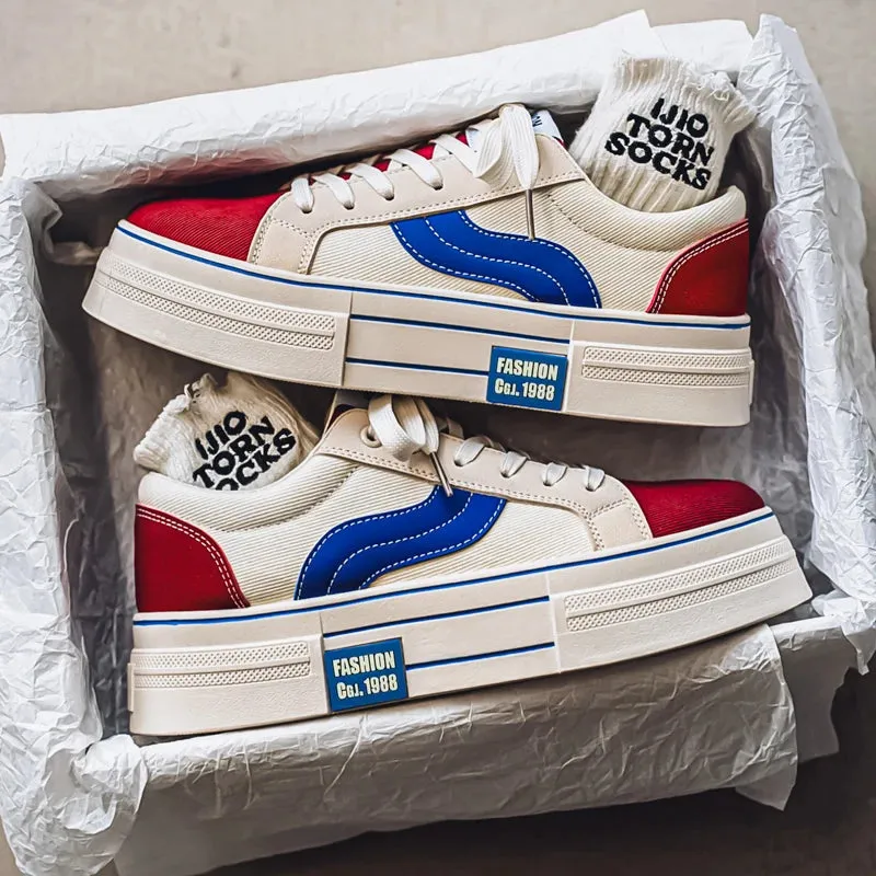 ADVBRIDGE  -  Spring New Canvas Shoes Women Breathable Board Shoes Students Casual Sneakers Lace-Up Athletic Tennis Trainers Jogging Shoes