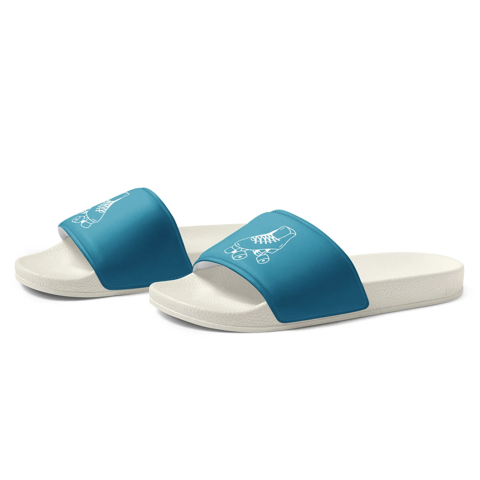 Airfros And Babyhairs Thick Couple Skaters Blue Men’s slides
