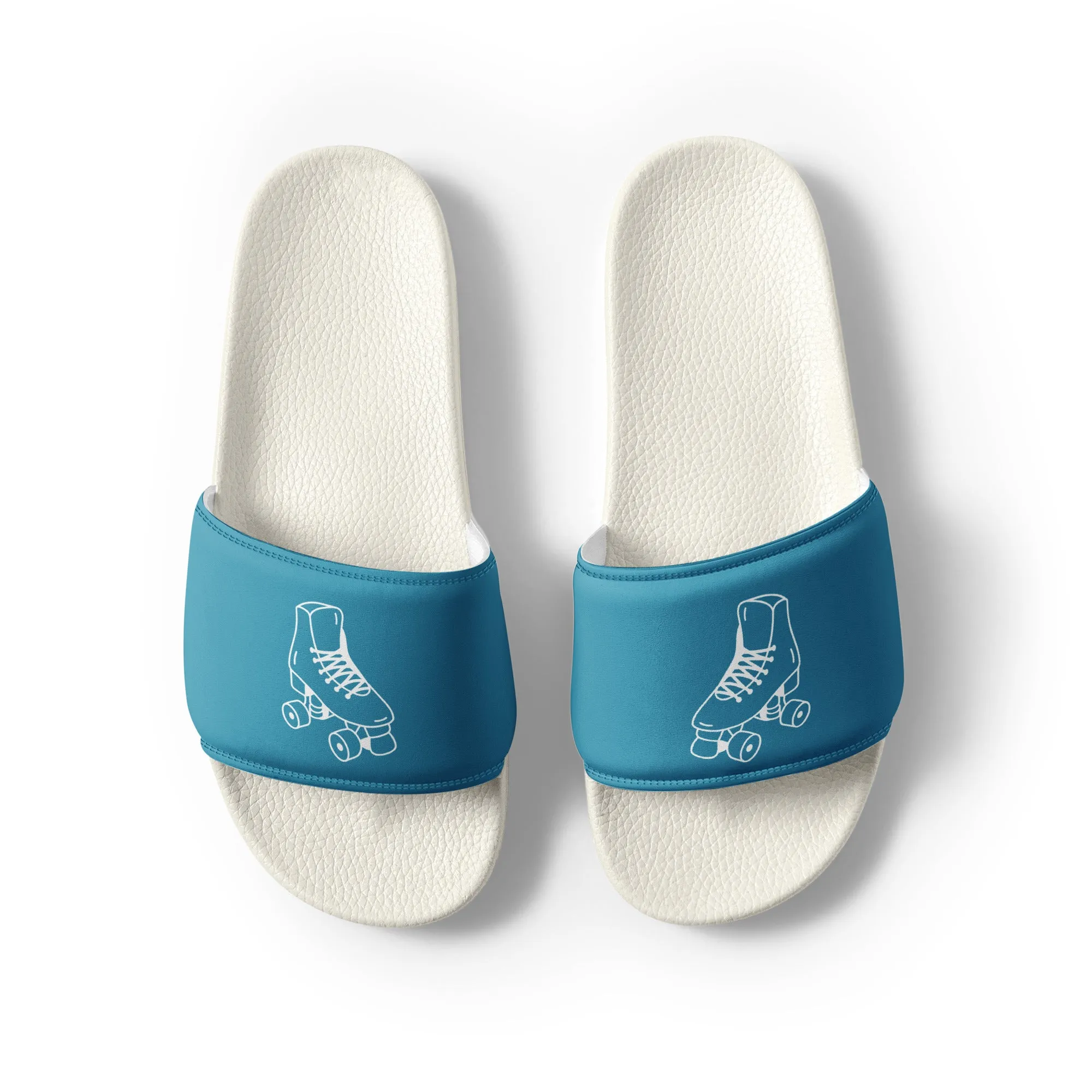 Airfros And Babyhairs Thick Couple Skaters Blue Men’s slides