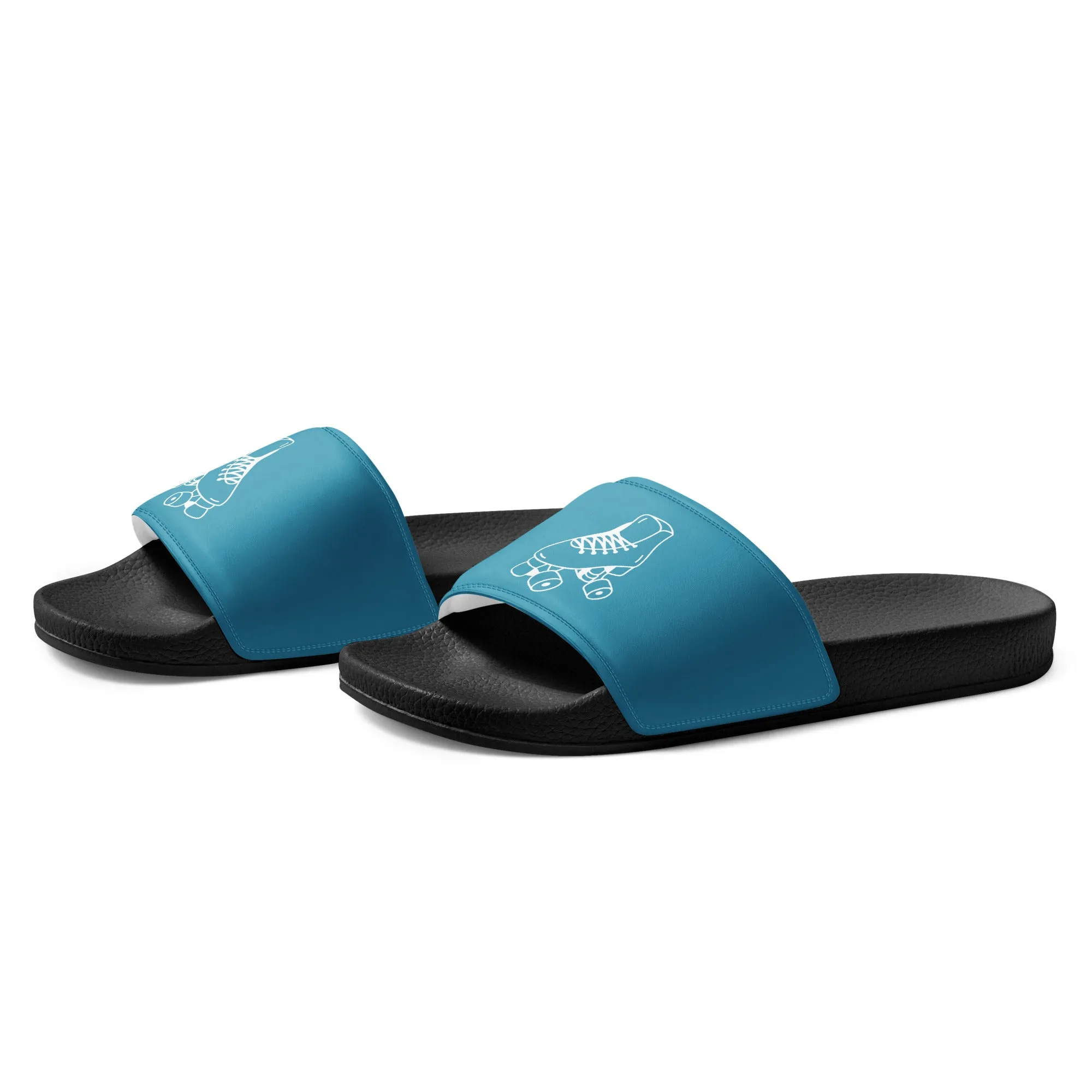 Airfros And Babyhairs Thick Couple Skaters Blue Men’s slides