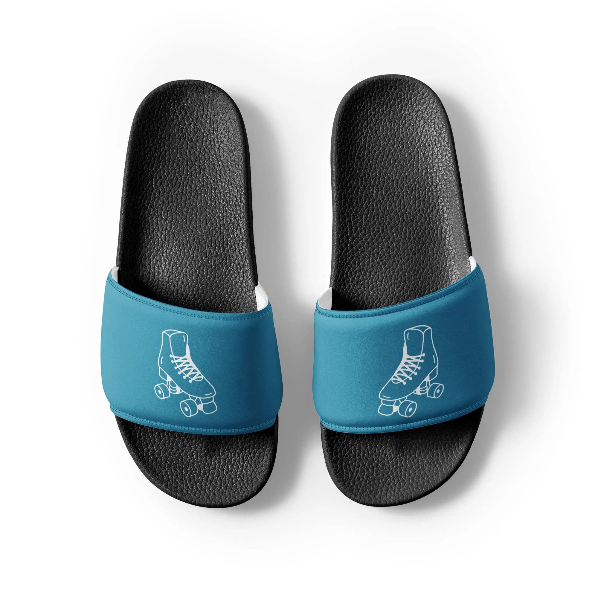 Airfros And Babyhairs Thick Couple Skaters Blue Men’s slides