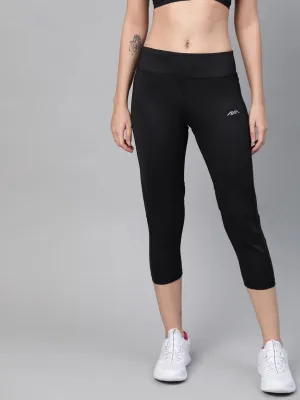 Alcis Women Solid Black Tights