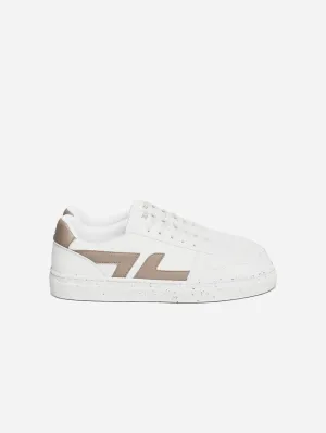 Alpha Unisex Grape Leather Vegan Sneakers | Beige