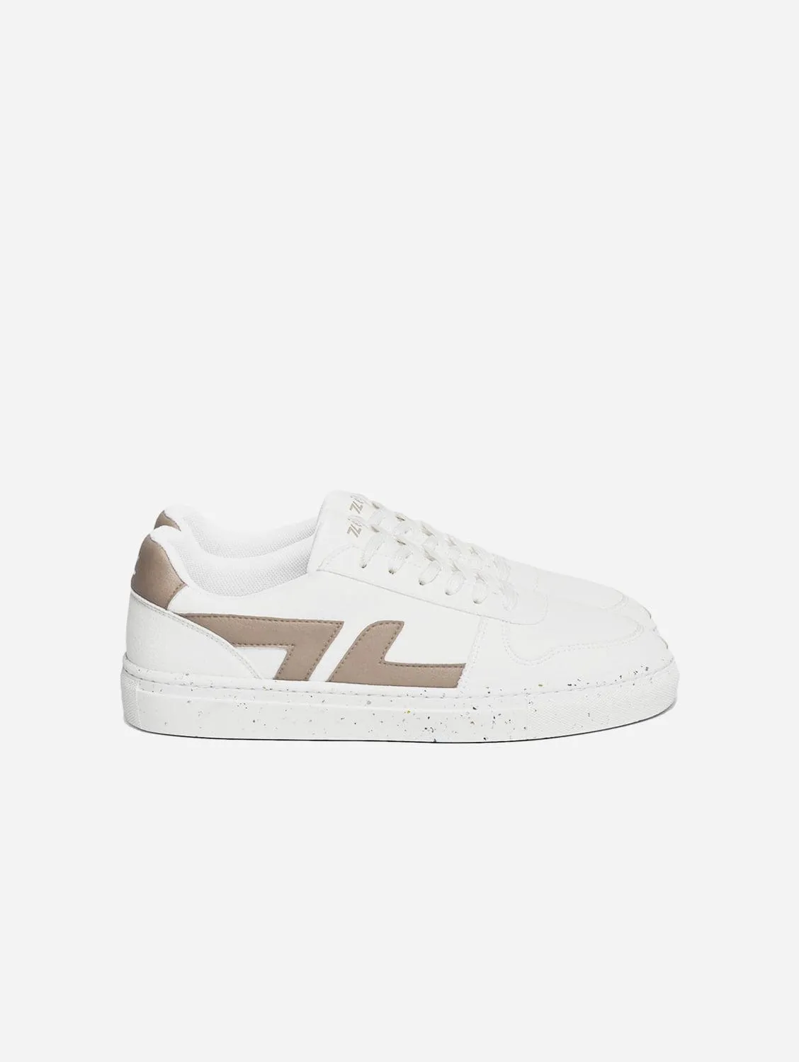 Alpha Unisex Grape Leather Vegan Sneakers | Beige