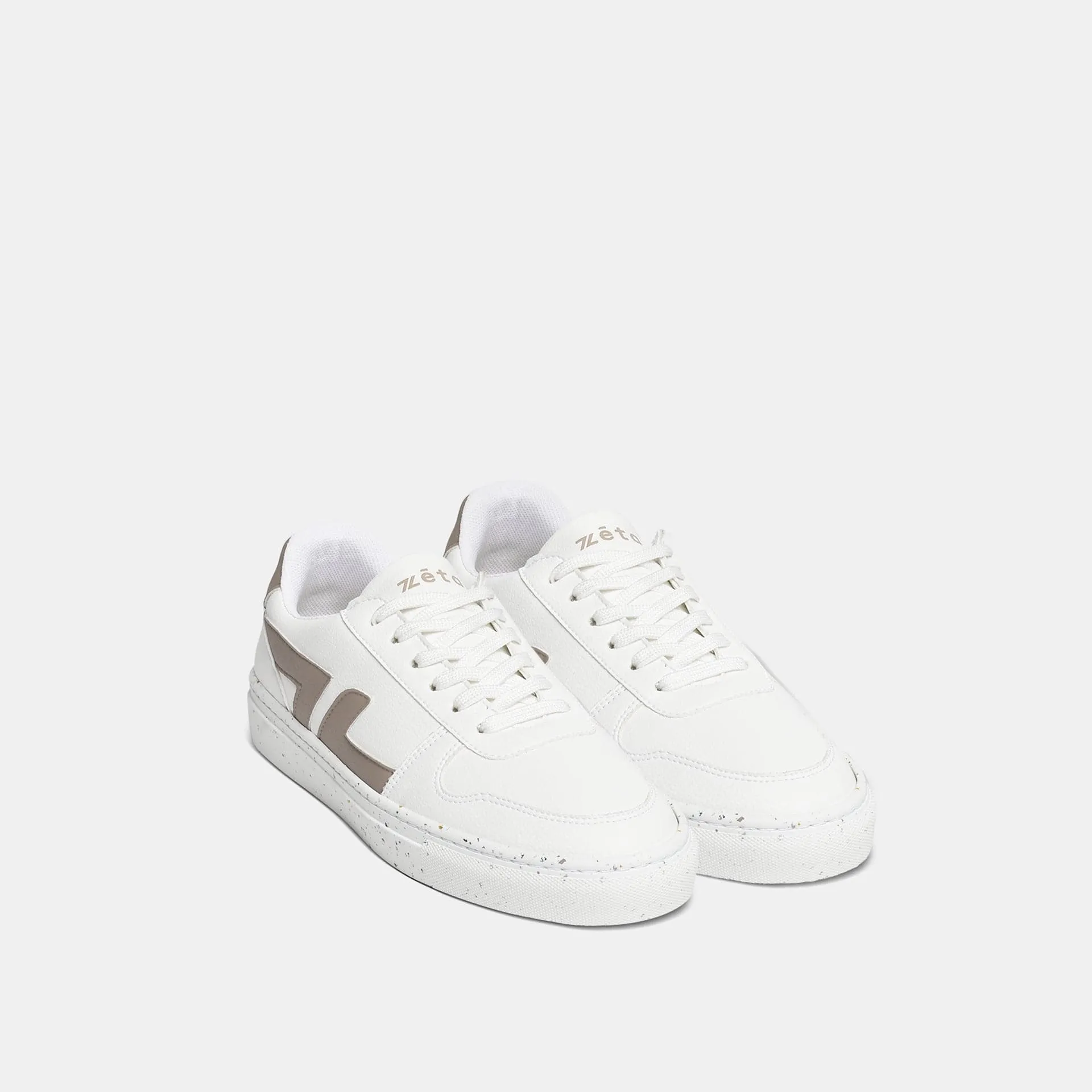 Alpha Unisex Grape Leather Vegan Sneakers | Beige