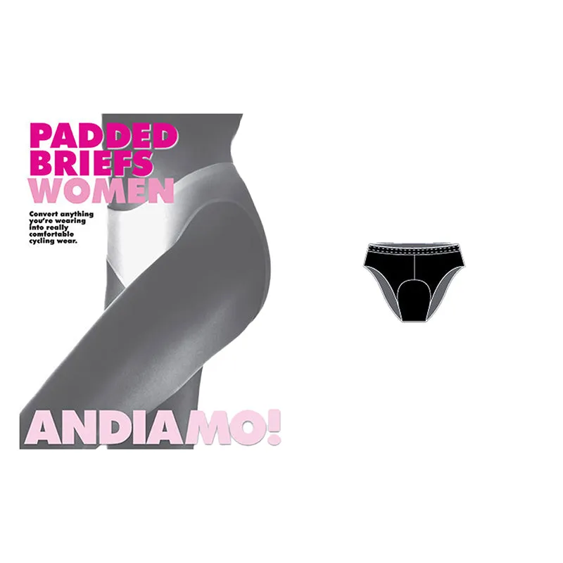 Andiamo Women's Padded Brief Shorts Black