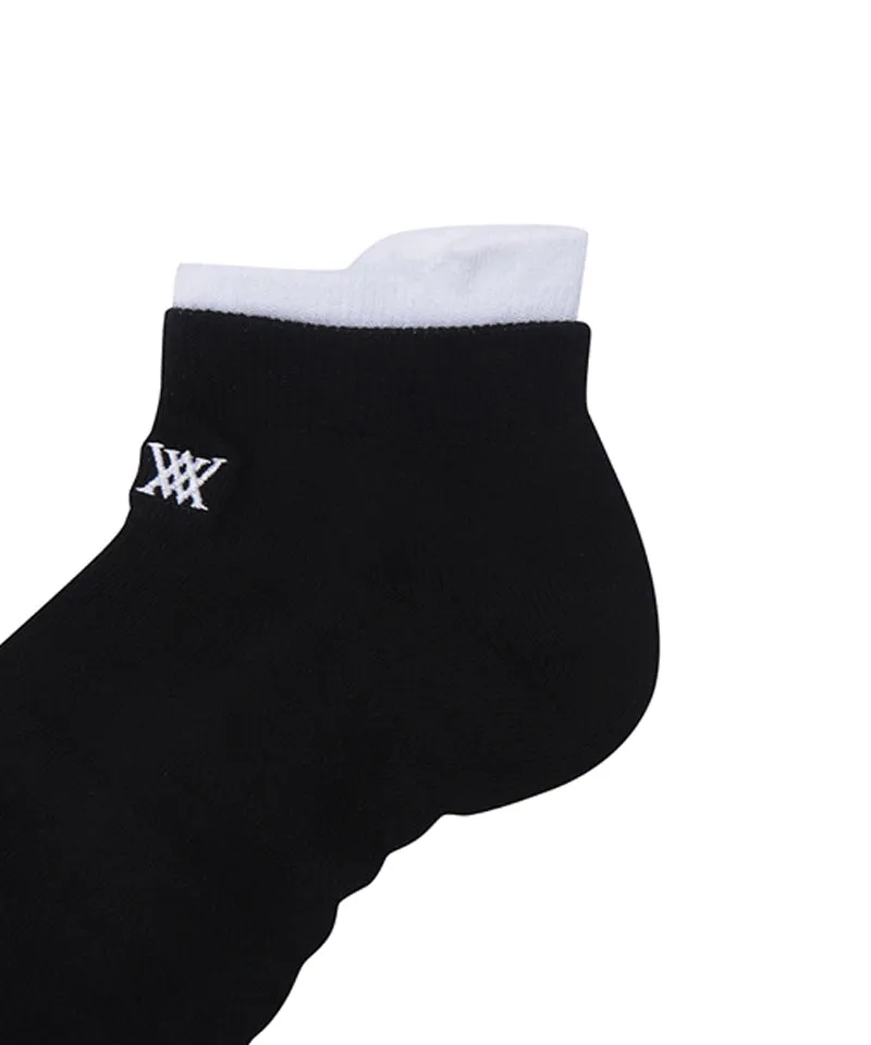 ANEW Golf Men's Basic Sneakers Socks - Black