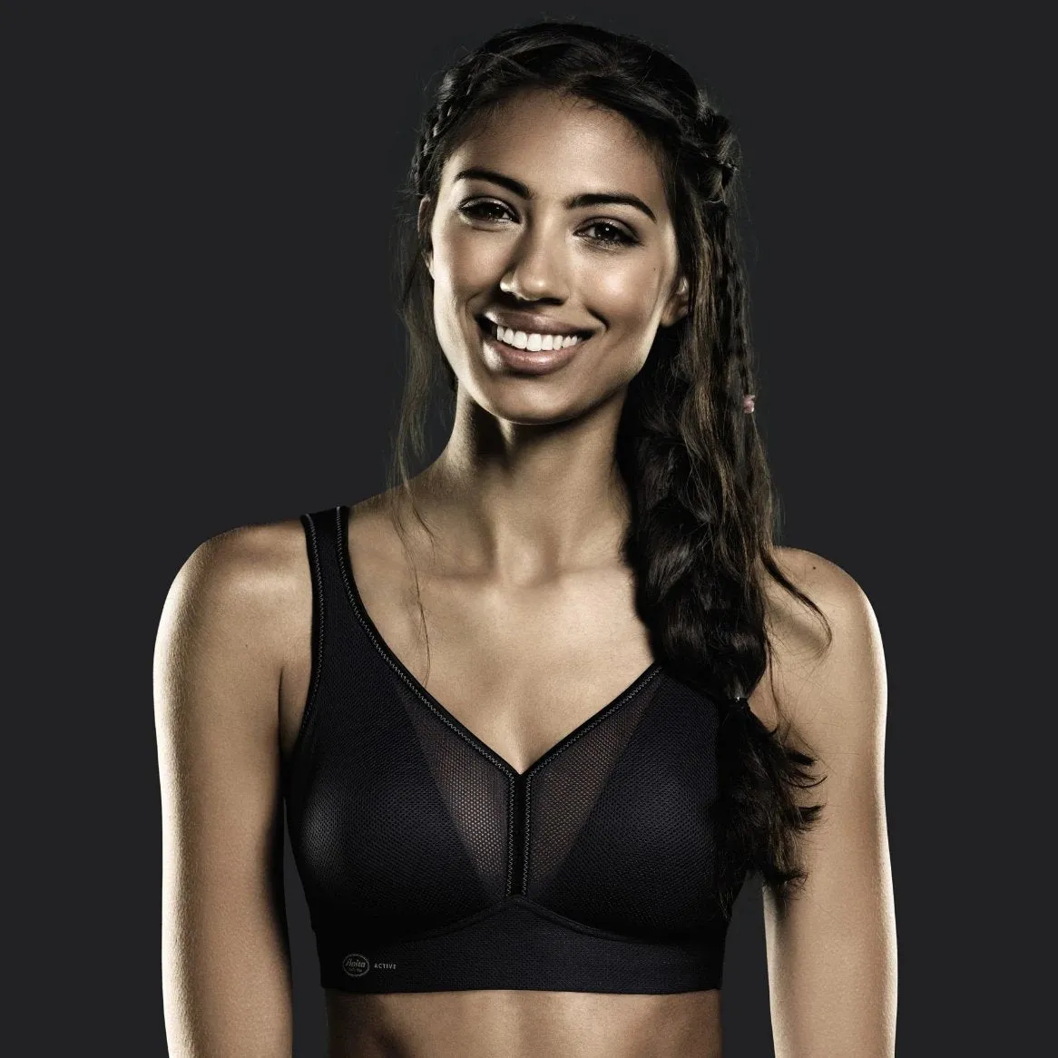 Anita - Air Control Deltapad Maximum Support Sports Bra Anthracite