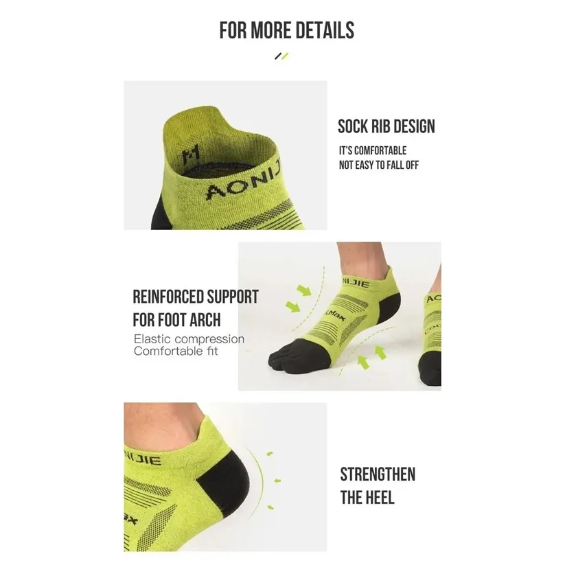 Aonijie Five Finger Socks (3prs/set) (E4839)