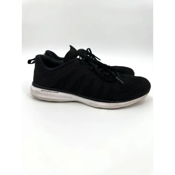 APL Mens Size 9 Black Knit Techloom Pro Running Shoes