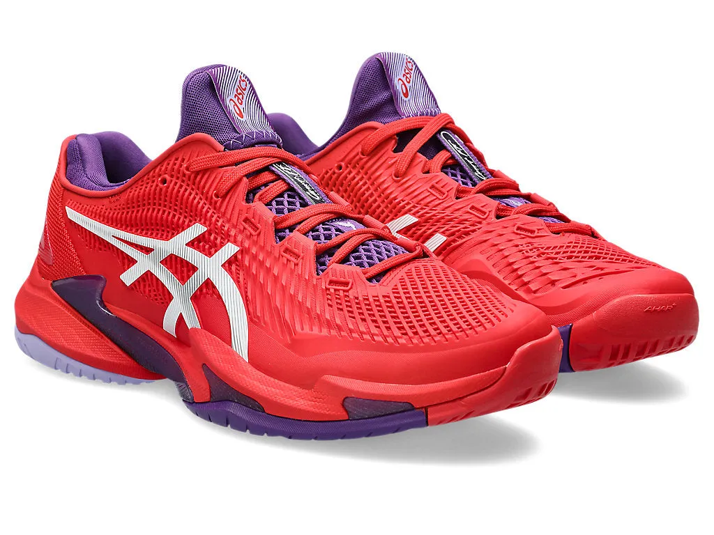 Asics Men's COURT FF 3 NOVAK Tennis Shoes in Classic Red/White
