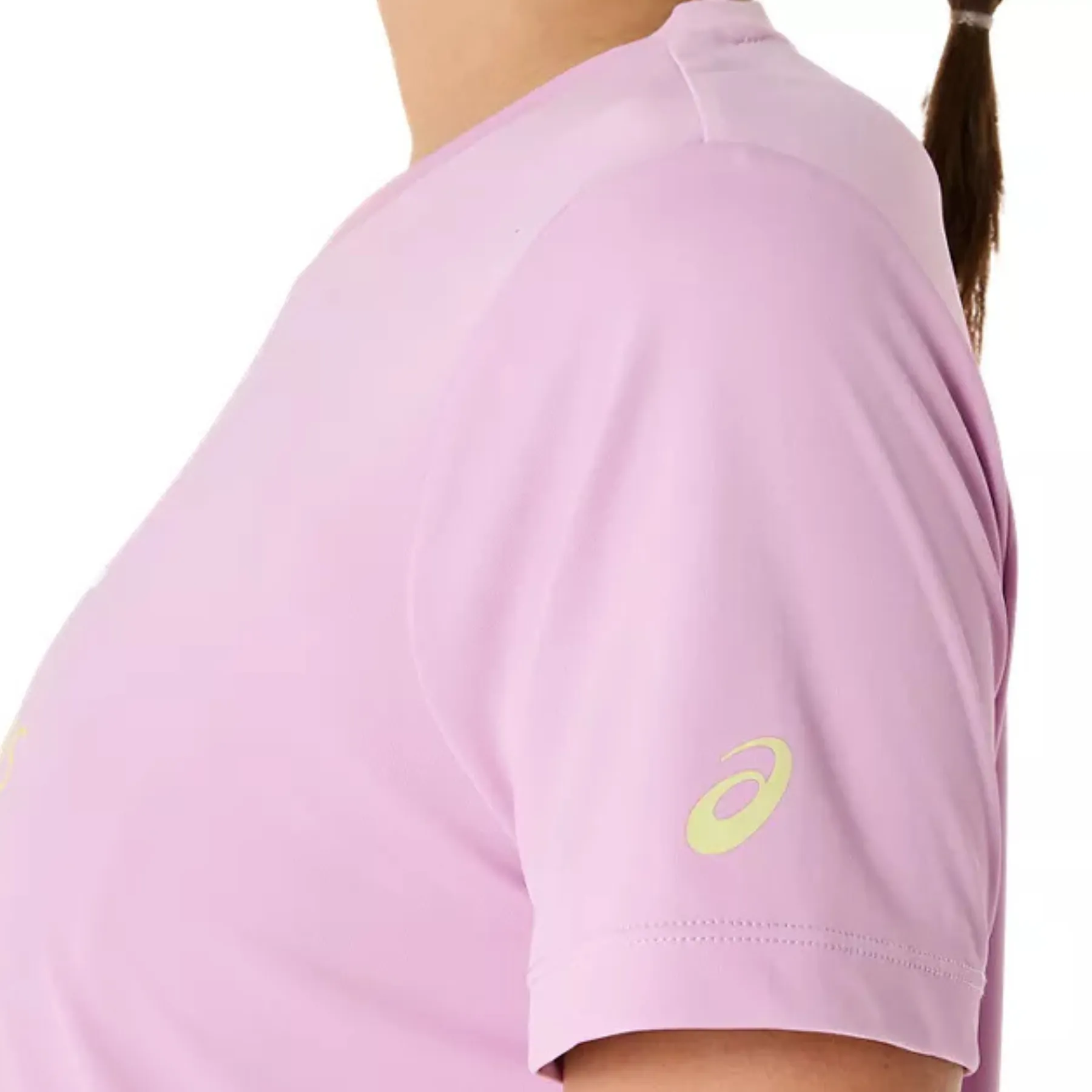 Asics Women Court Tennis Graphic Tee - Light Ube/Brilliant White