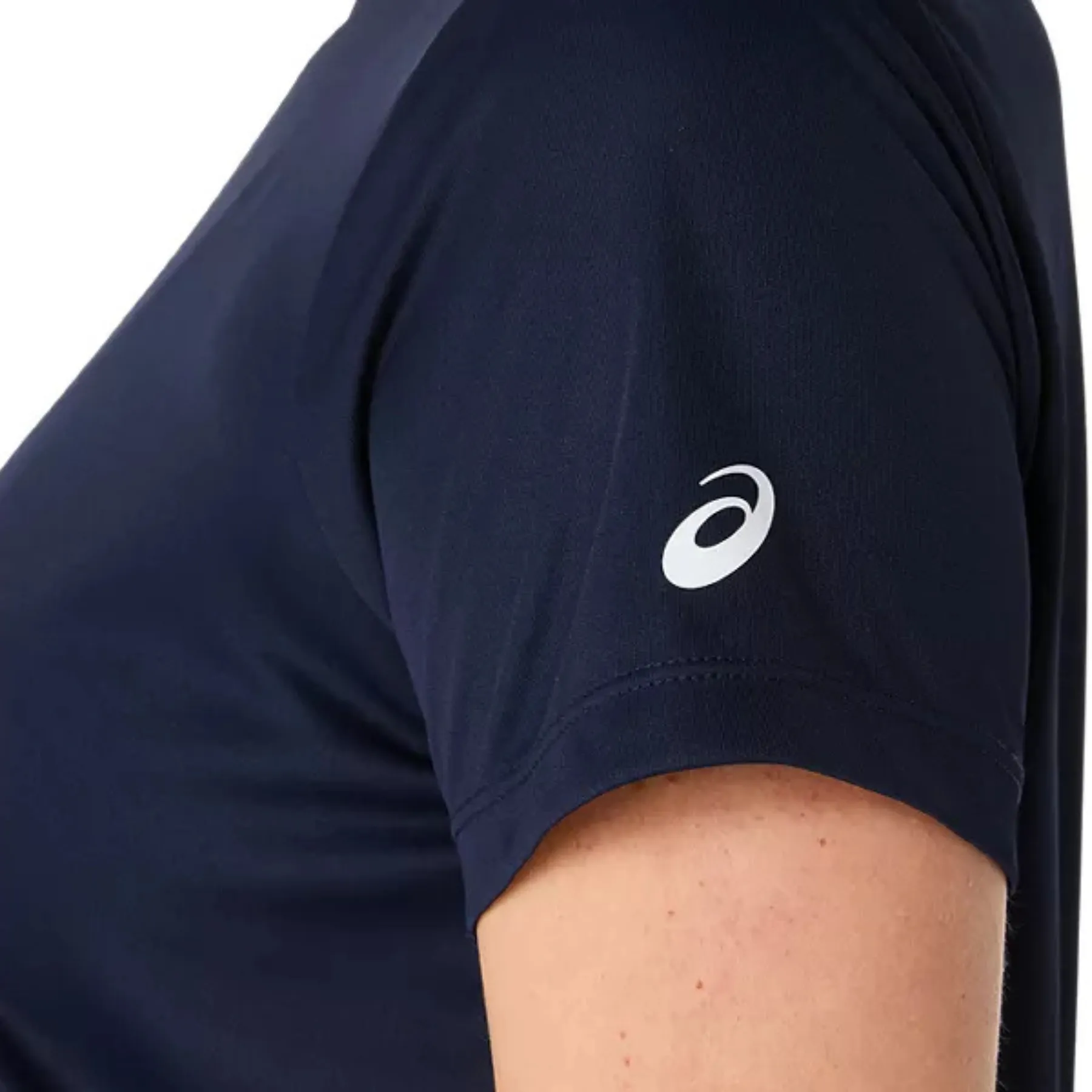 Asics Women Court Tennis Graphic Tee - Midnight/Huddle Yellow