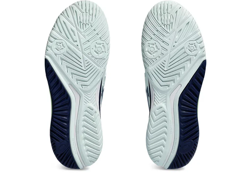 Asics Women's GEL-RESOLUTION 9 Tennis Shoes in Pale Mint/Blue Expanse