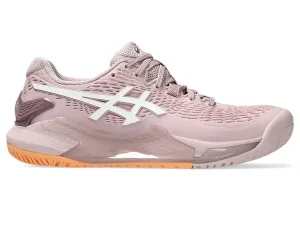 Asics Women's Gel-Resolution 9 Tennis Shoes in Watershed Rose/White