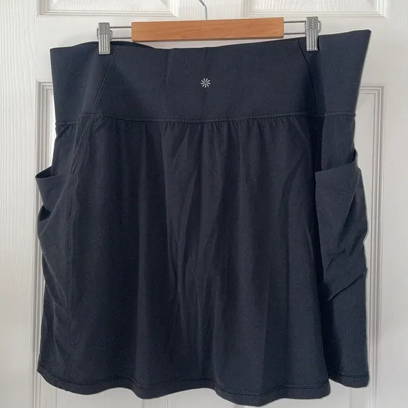 Athleta Salutation Stash High Rise Skort black Women's 3X Tennis Yoga