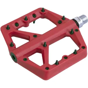 Azur Husky Flat Pedals Red
