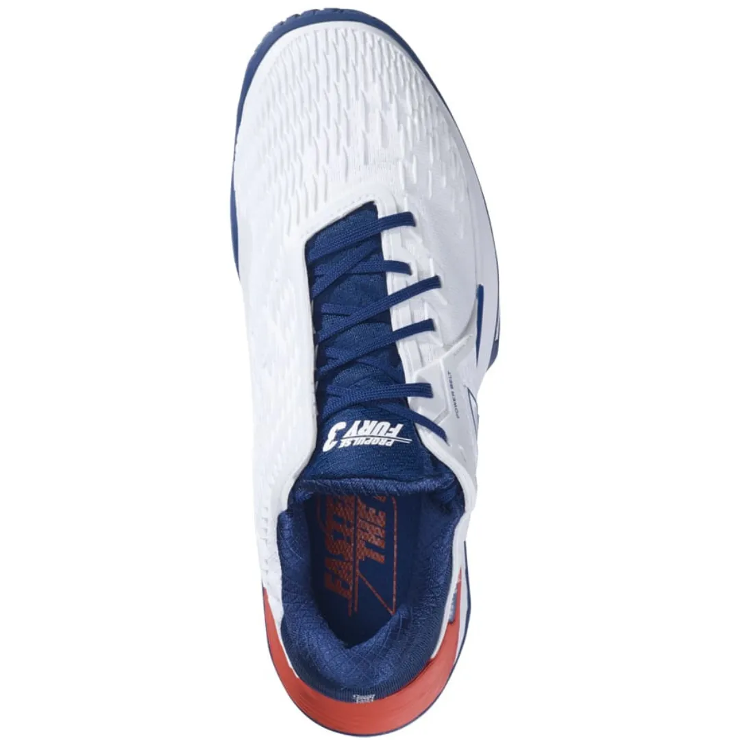 Babolat Propulse Fury 3 All Court White/Estate Blue Men Tennis Shoes