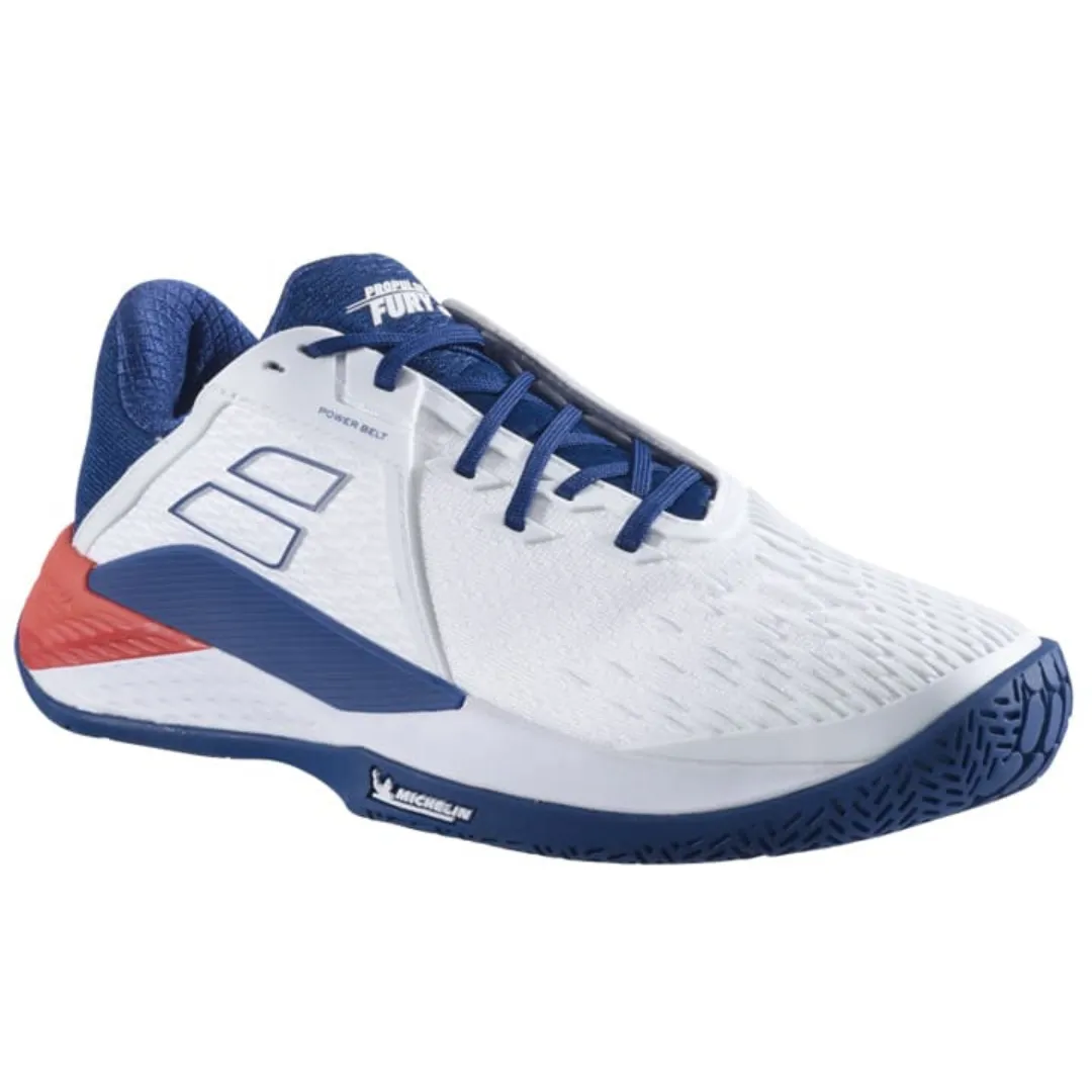Babolat Propulse Fury 3 All Court White/Estate Blue Men Tennis Shoes