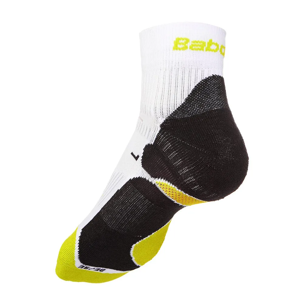 Babolat Women's Pro 360 1 Pack Socks (White/Yellow)