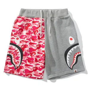 BAPE ABC Camo Side Shark Sweat Shorts