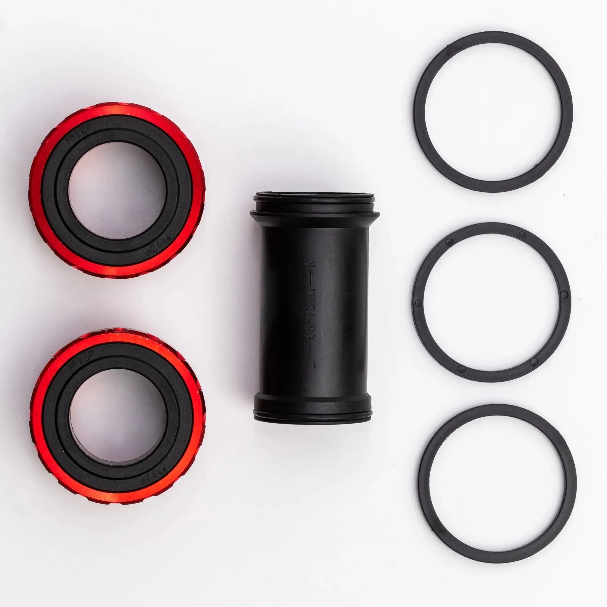 BB52 GXP Bottom Bracket Threaded BSA 68-73mm Sram 22mm-24mm Crank Red