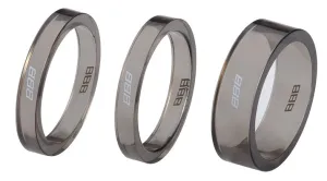 BBB Cycling TransSpace 1-1/8 2X 5mm 1X 10mm Smoke Trans