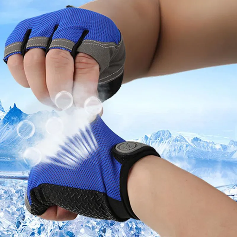 Bicycle Anti Slip Cycling Half Gloves