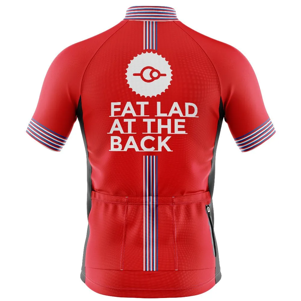 Big and Tall Mens Classic Red Cycling Jersey