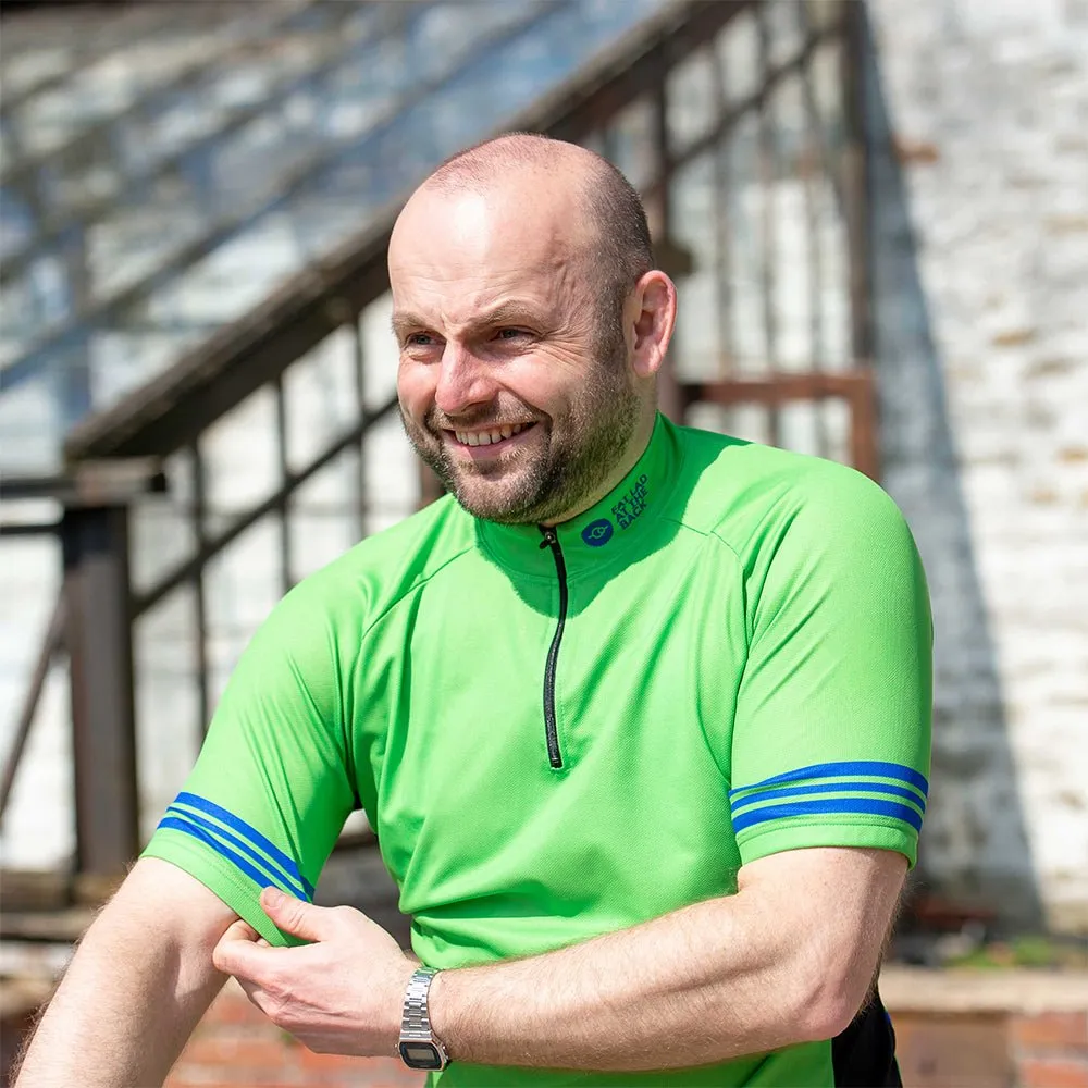 Big and Tall Mens Reet Hi Vis Cycling Jersey