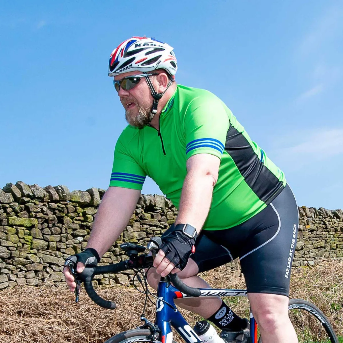 Big and Tall Mens Reet Hi Vis Cycling Jersey