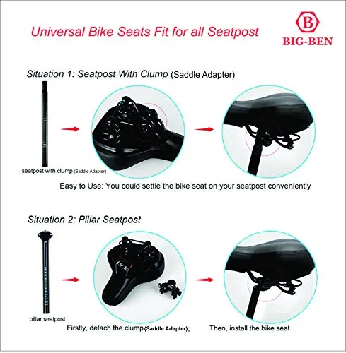 BIG-BEN 23275 Bike Seat for Men and Women