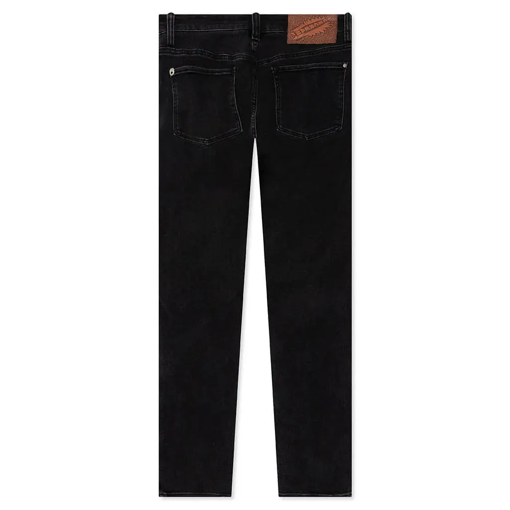 Black Running Dog Jeans - Black