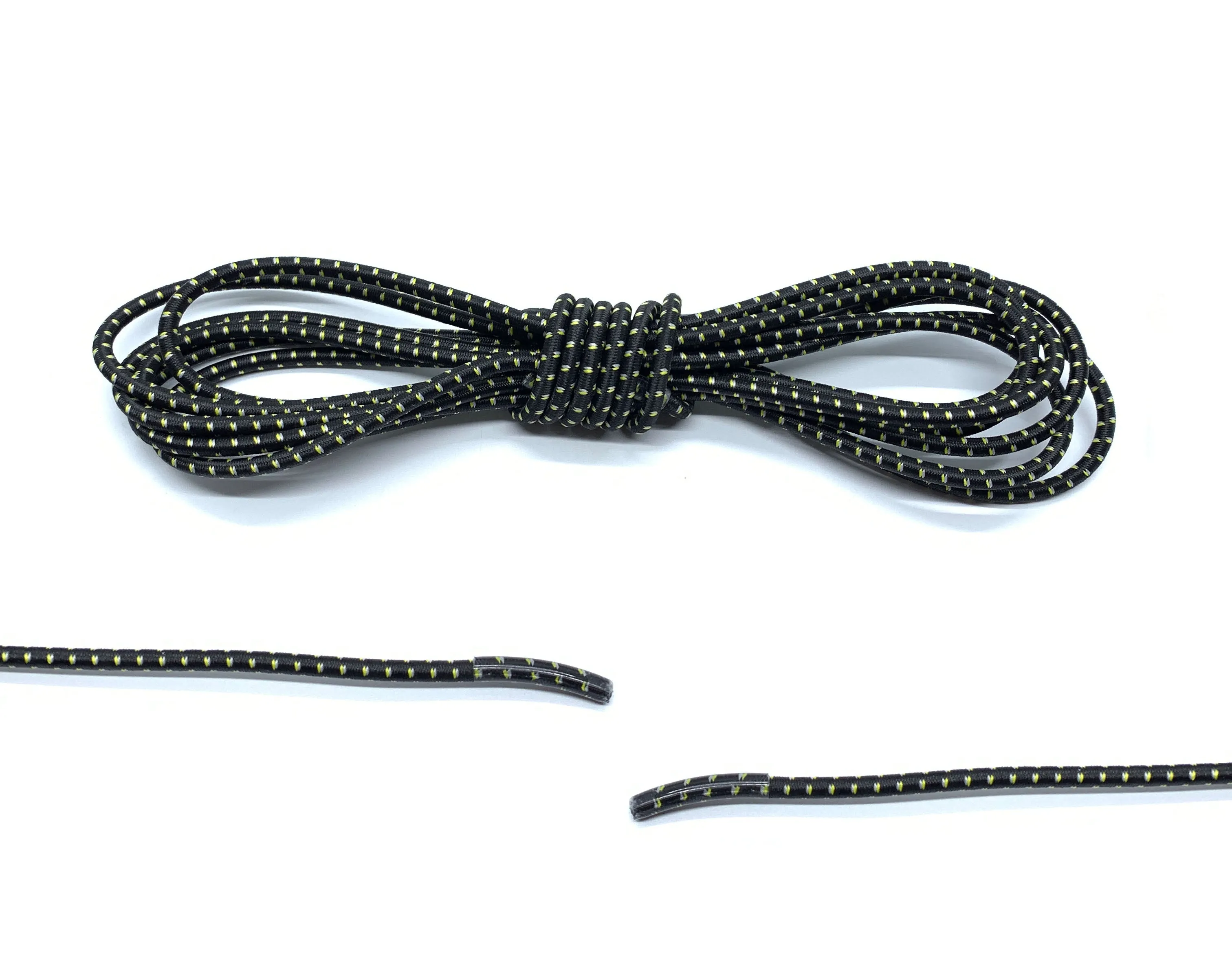 Black / Yellow Elastic Laces