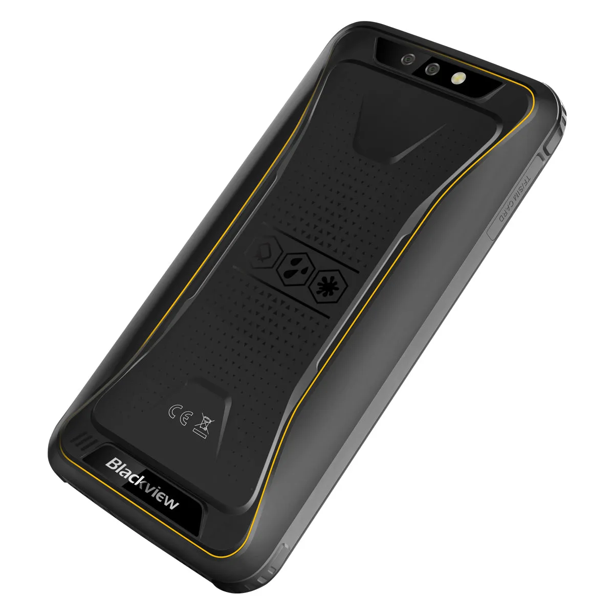 Blackview BV5500 Pro 4G Mobile Phone IP68 Waterproof 5.5"" HD  Android 9.0 3GB RAM 16GB ROM  8.0MP Camera NFC Yellow