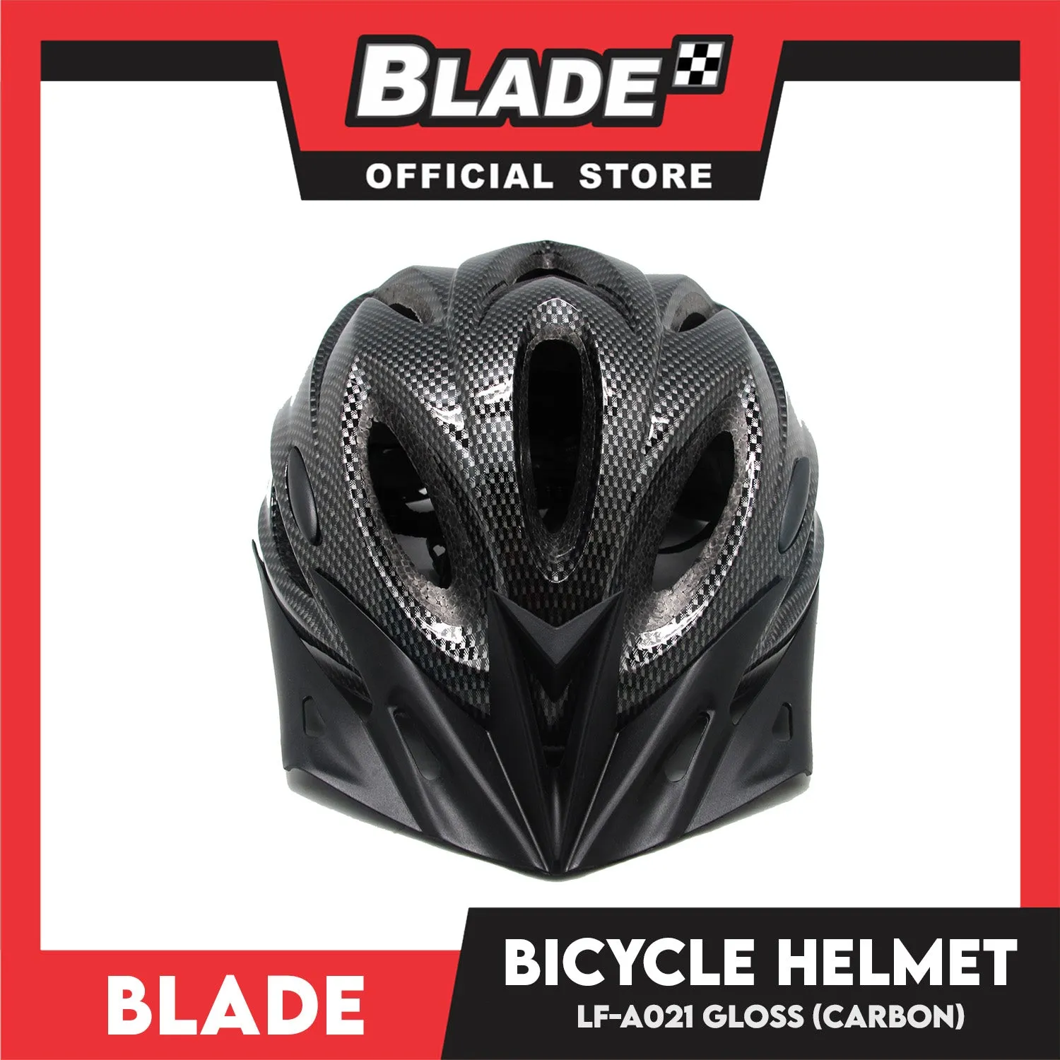 Blade Adult Cycling Bike Helmet (Gloss Carbon) LF-A021