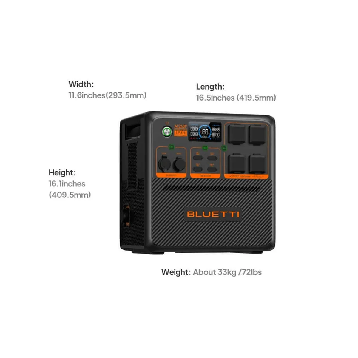 Bluetti Ac240 P Portable Waterproof Power Station