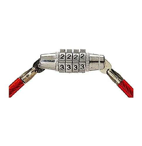 Boosty® Multipurpose 4 Digit Numeric Cable Bicycle/Bike/Helmet Lock (Multicolor Pack of 1)