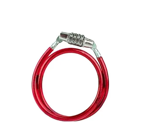 Boosty® Multipurpose 4 Digit Numeric Cable Bicycle/Bike/Helmet Lock (Multicolor Pack of 1)