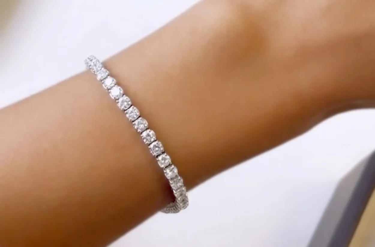 Bracelet Perpetual Tennis 18kt White Gold & 48 Diamonds