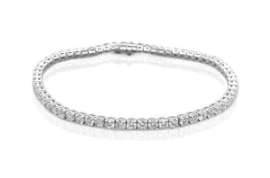 Bracelet Perpetual Tennis 18kt White Gold & 48 Diamonds