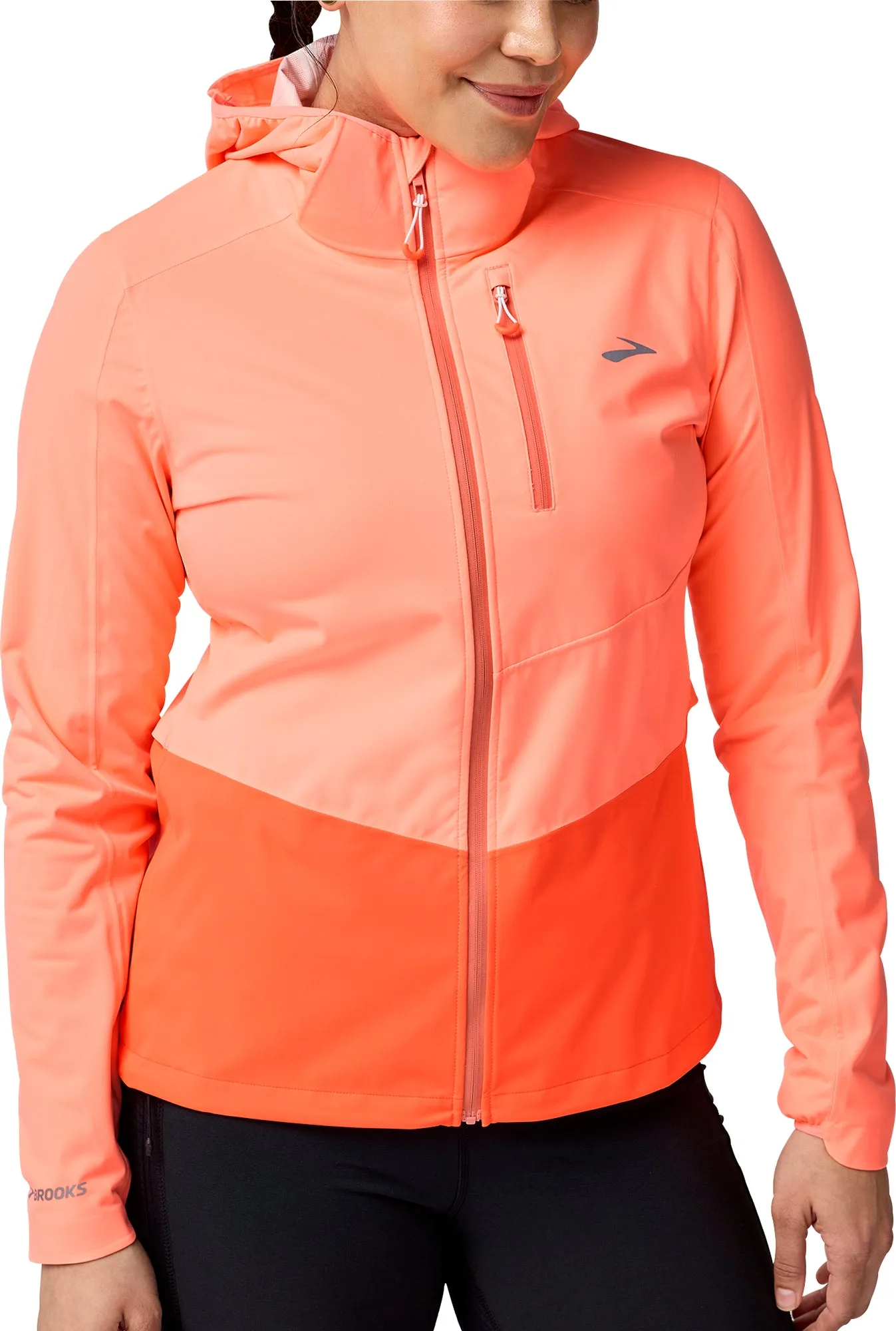 Brooks High Point 2.0 Waterproof Womens Running Jacket - Orange