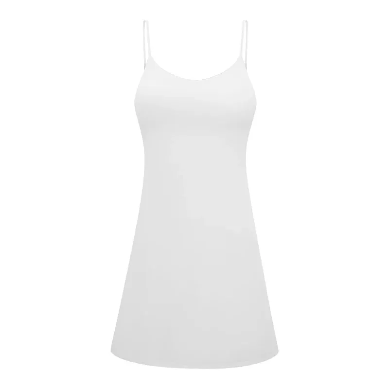 Buttery Soft Sleeveless Tennis Dress for Women - Self-Bra Support