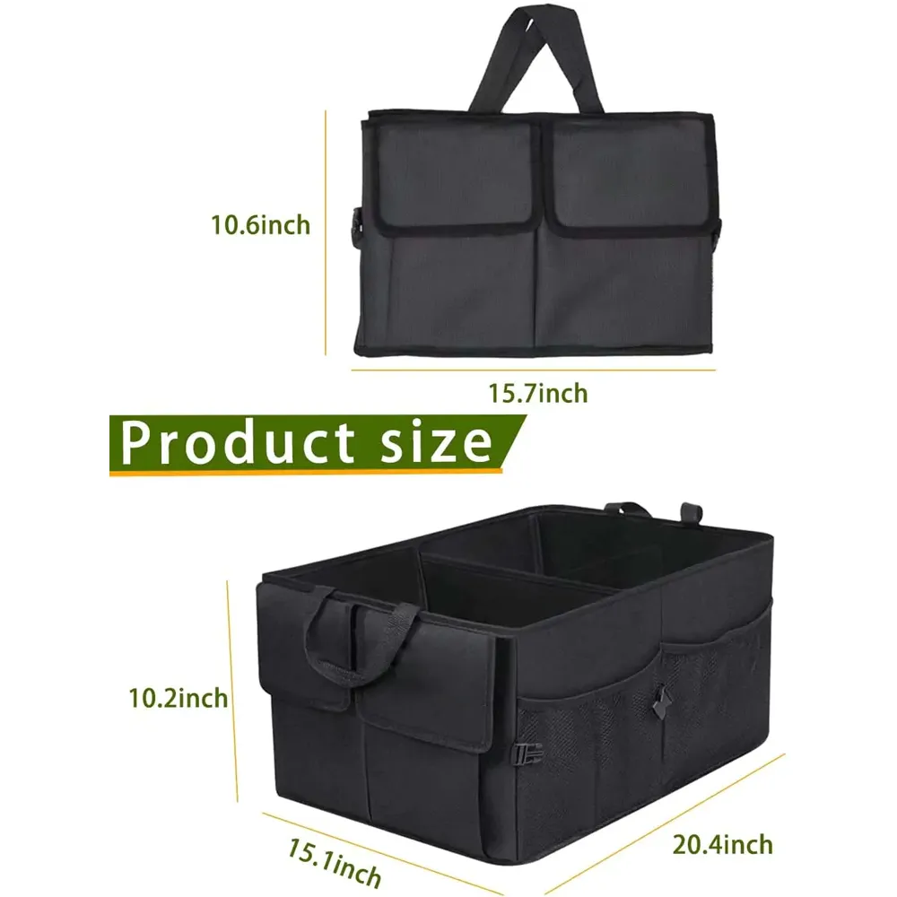 Car Trunk Organizer, Custom-Fit For Car, Foldable Car Trunk Storage Box, Storage Bag, Waterproof, Dust-proof, Stain-Resistant, Car Accessories WASA229