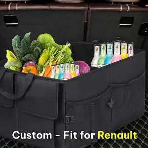 Car Trunk Organizer, Custom-Fit For Car, Foldable Car Trunk Storage Box, Storage Bag, Waterproof, Dust-proof, Stain-Resistant, Car Accessories WASA229