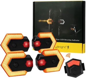 Carry Bright Bicycle Indicator Turn Signals Front and Rear Light Bike Taillight Cycling Safety Lights