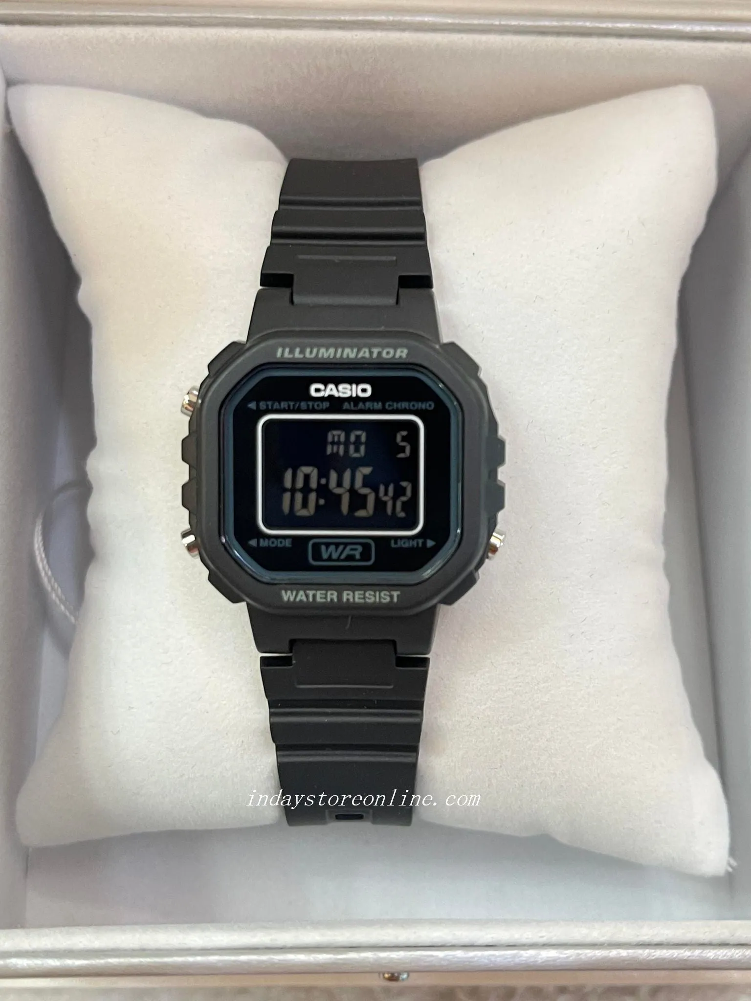 Casio Digital Women's Watch LA-20WH-1B Digital Resin Band Resin Glass